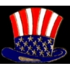 UNITED STATES PIN USA FLAG TOP HAT PIN